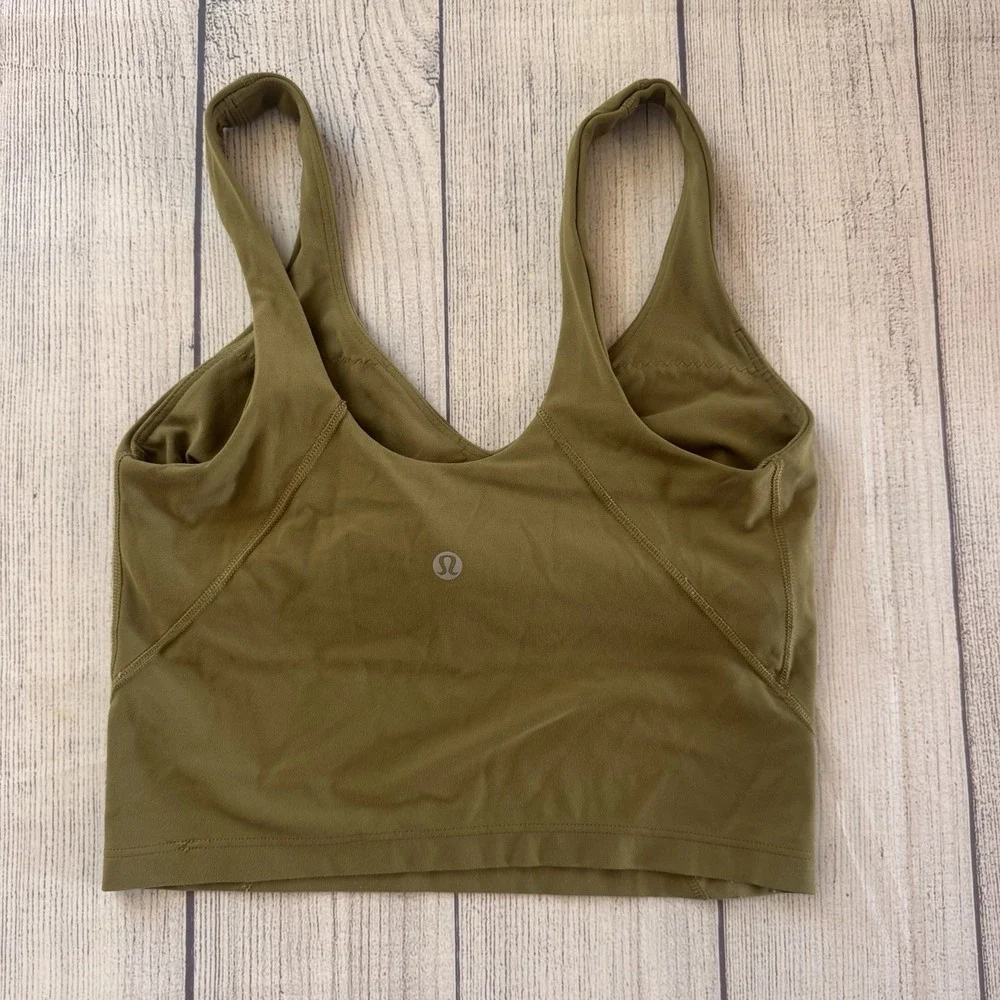 Lululemon Align Tank Nulu Size 4 A/B cup Auric Gold AGLD Activewear Workout